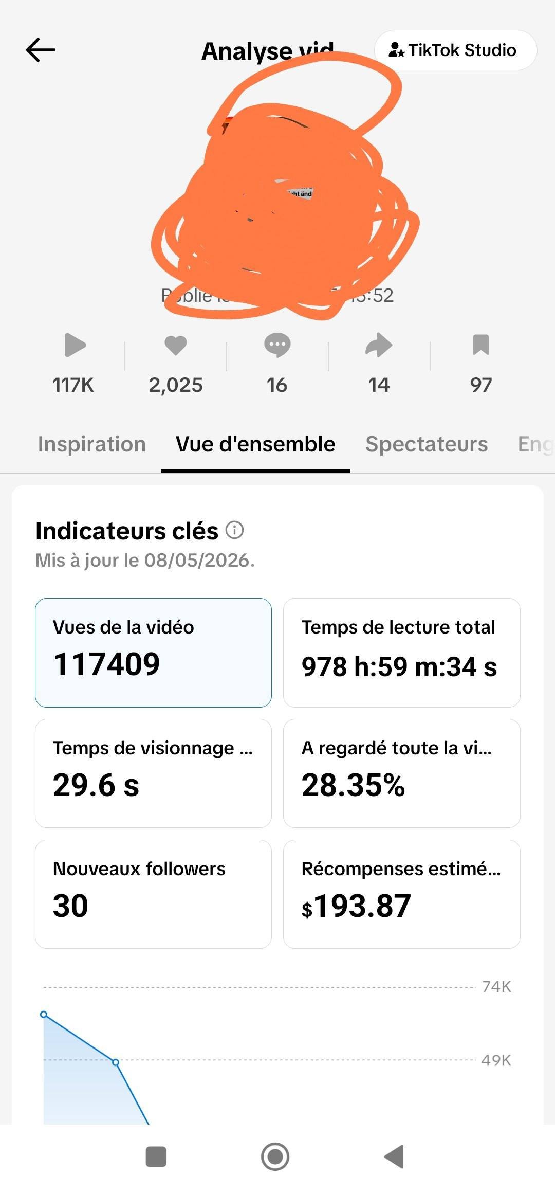 Aperçu compte TikTok 3